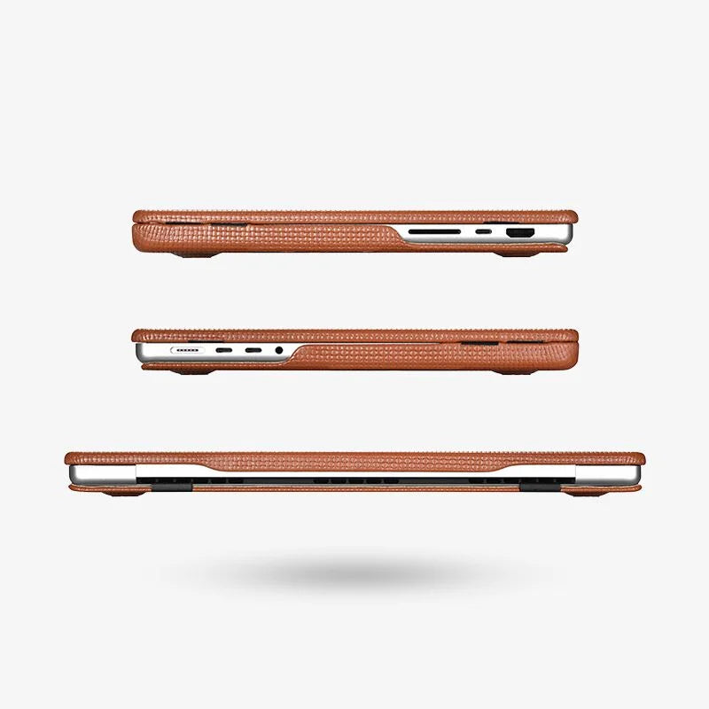 MacBook Pro Læderetui 14 16 Tommer Tekstureret Slank Skal