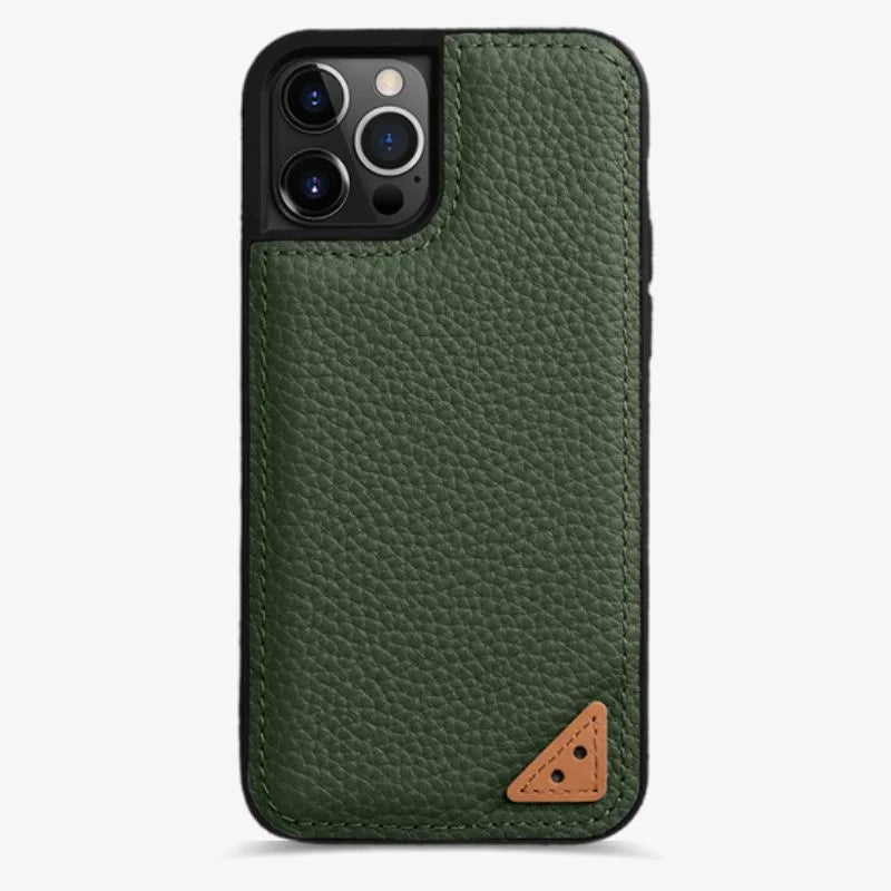 Lædercover til iPhone 13 Rød Slank Luksus Beskyttende Cover