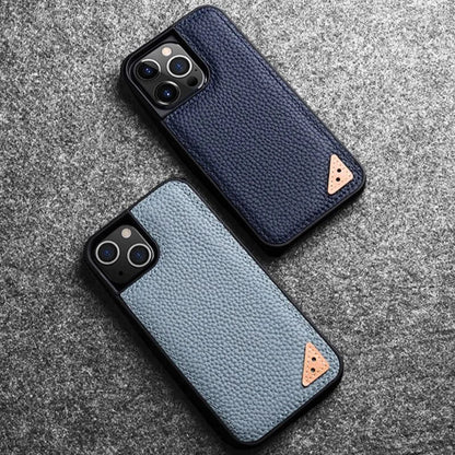 Lædercover til iPhone 13 Rød Slank Luksus Beskyttende Cover