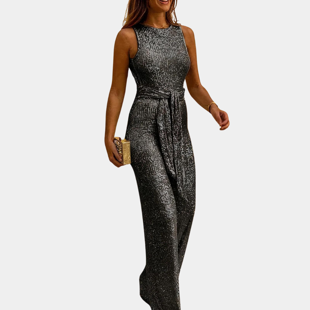 Glamorous women's sequin jumpsuit – fitted design, comfortable fabric, for weddings and parties 1