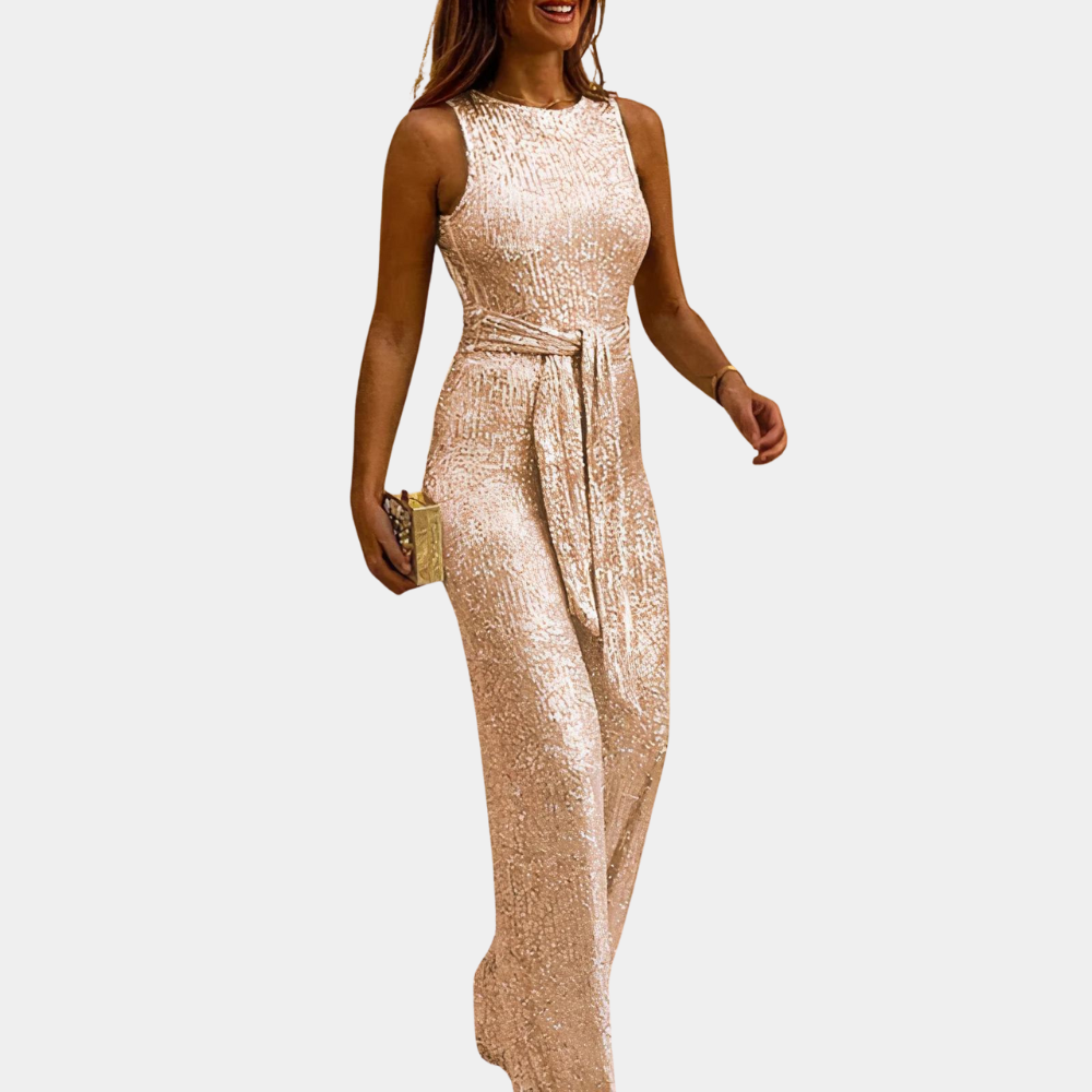 Glamorous women's sequin jumpsuit – fitted design, comfortable fabric, for weddings and parties 3