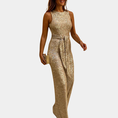 Glamorous women's sequin jumpsuit – fitted design, comfortable fabric, for weddings and parties 4