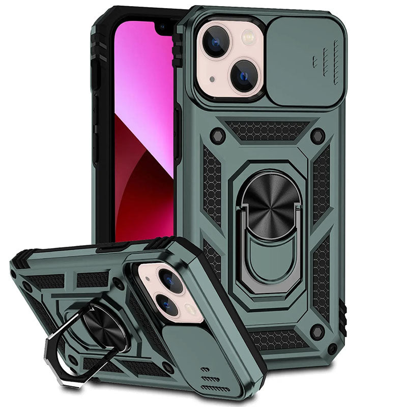 Magnetisk telefoncover robust ringfodstøtte Fall 2025