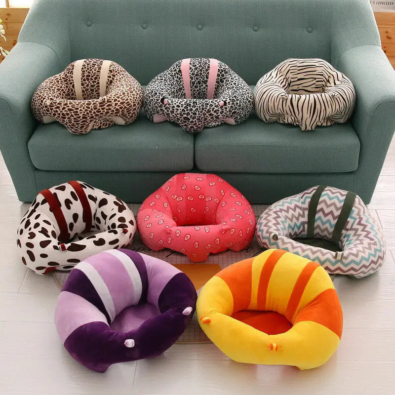 Cozy Plush Animal Baby Support Seat Cushion for Kids Soft Bean Bag Sofa Chair