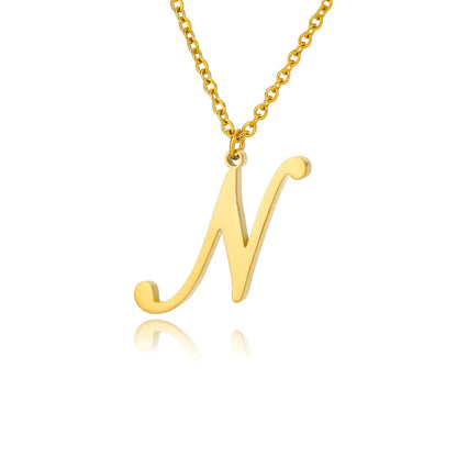 Personalisierte Gold-Initialen-Halskette - Elegantes minimalistisches Geschenk für Frauen, Hochzeiten & Jubiläen