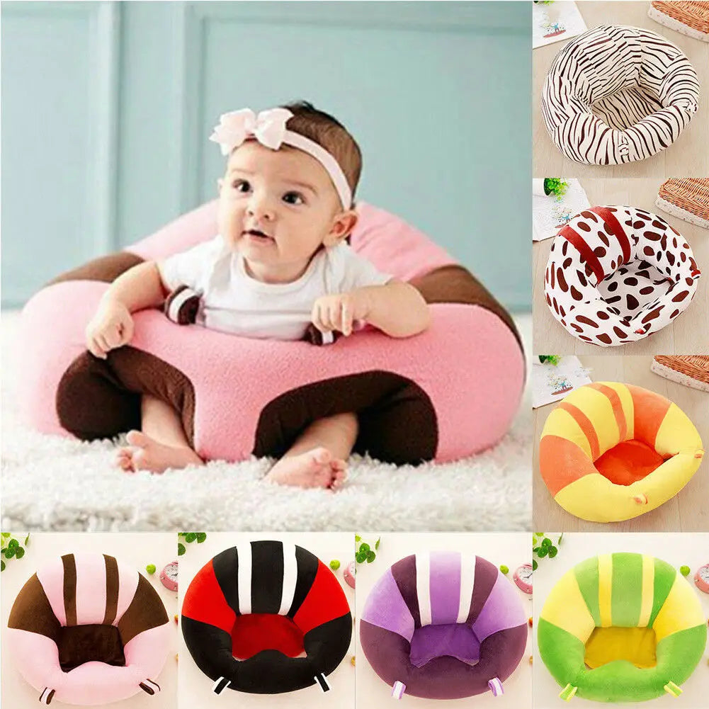 Cozy Plush Animal Baby Support Seat Cushion for Kids Soft Bean Bag Sofa Chair