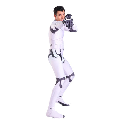 Star Wars Imperial Stormtrooper Zentai Jumpsuit Cosplay Costume for Men Boys Adults Halloween 2026