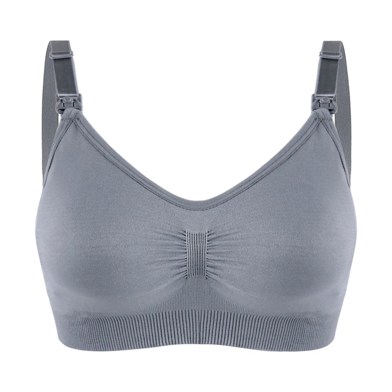 Breathable women's nursing bra – seamless wire-free maternity, nylon, all seasons
