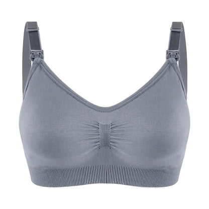 Breathable women's nursing bra – seamless wire-free maternity, nylon, all seasons