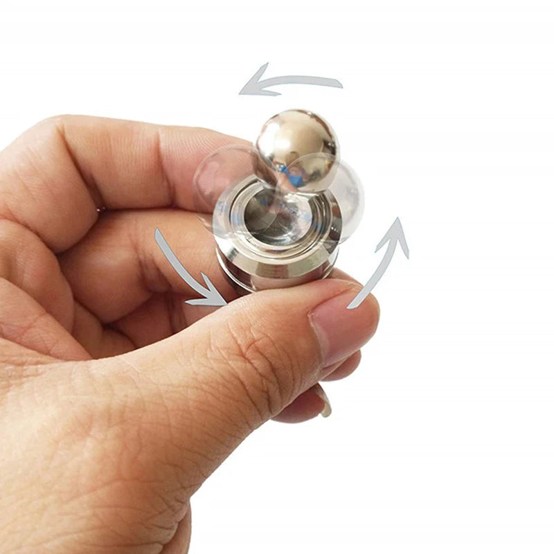 Magnetic Metal Gyroscope Fidget Toy Chrome Stress Reliever