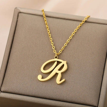 Personalisierte Gold-Initialen-Halskette - Elegantes minimalistisches Geschenk für Frauen, Hochzeiten & Jubiläen