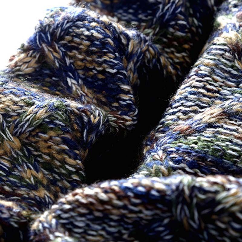 Soft Textured Men’s Sweater - Crewneck Knit, Cotton Casual