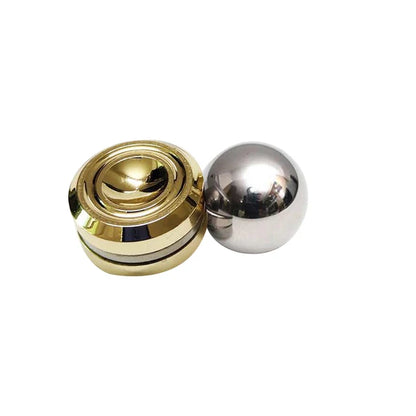 Magnetic Metal Gyroscope Fidget Toy Chrome Stress Reliever
