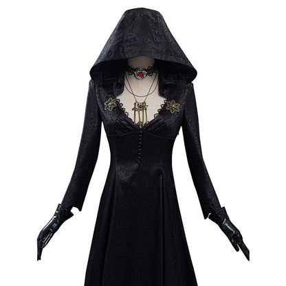 Costume de cosplay Vampire Lady d'Evil Village - Tenue de qualité supérieure pour Halloween, conventions et soirées à thème