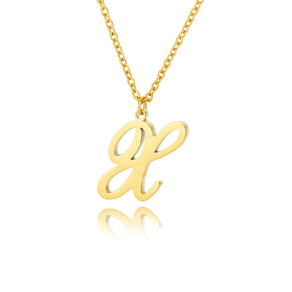 Personalisierte Gold-Initialen-Halskette - Elegantes minimalistisches Geschenk für Frauen, Hochzeiten & Jubiläen