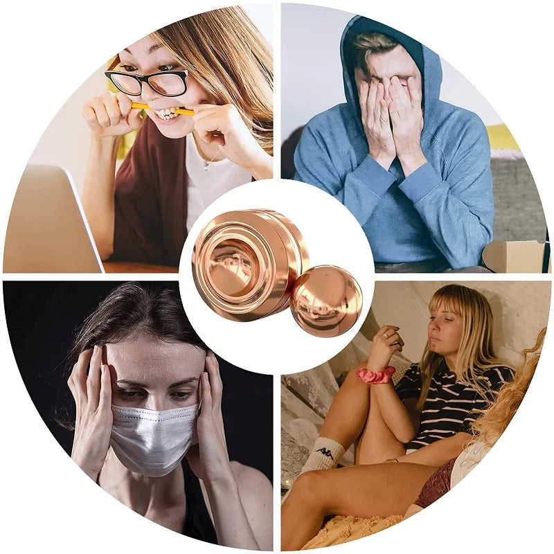 Magnetic Metal Gyroscope Fidget Toy Chrome Stress Reliever