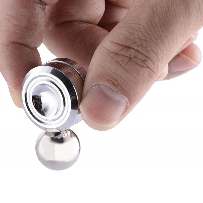 Magnetic Metal Gyroscope Fidget Toy Chrome Stress Reliever