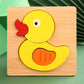 High Quality 3D Wooden Cartoon Animal Puzzle for Kids