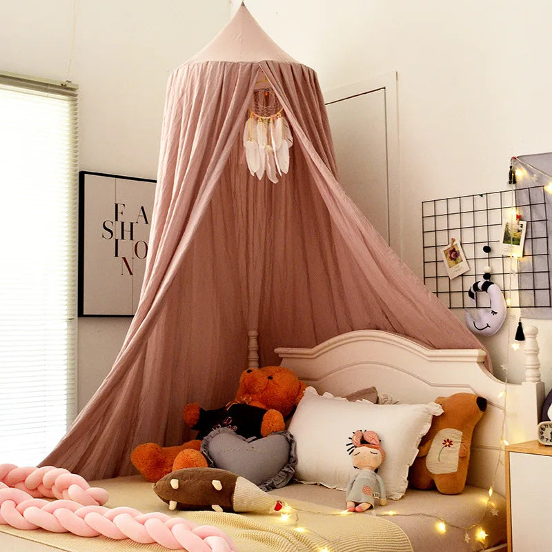 Bed Canopy Hanging Mosquito Net Dome Crib Nursery Decor Fall 2025 Cozy Mosquito Protection