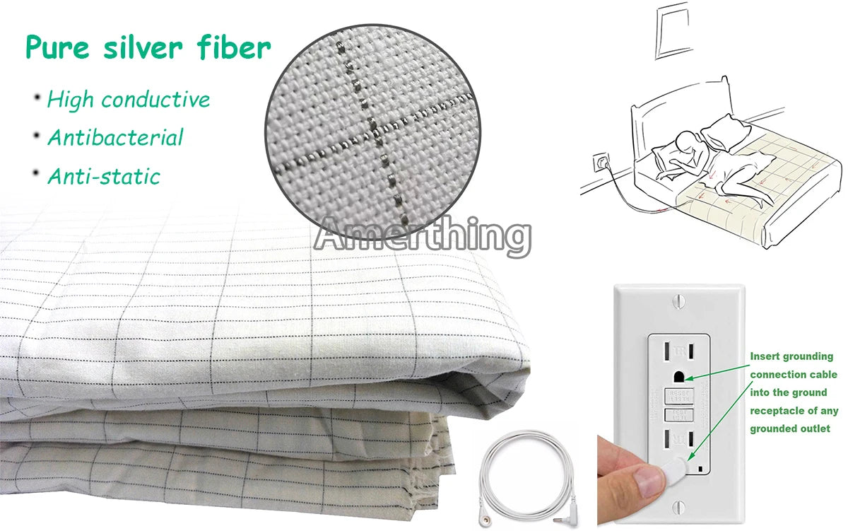Earthing Bed Sheet Conductive Silver Antistatic Sheet