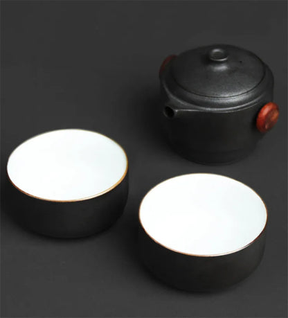 Porcelain Portable Travel Tea Set Kung Fu Teaware Handmade