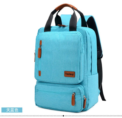 Zaino da laptop in tela 20-35L grande capacità zaino da viaggio scuola zaino per il ritorno a scuola 2025 organizzato resistente all'acqua