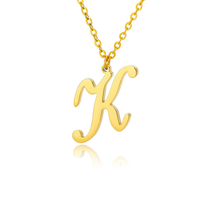 Personalisierte Gold-Initialen-Halskette - Elegantes minimalistisches Geschenk für Frauen, Hochzeiten & Jubiläen