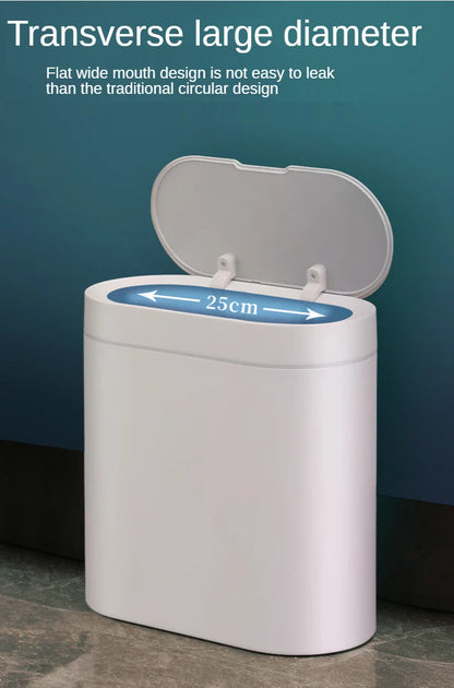 Sensor Trash Can Touchless 8L Kitchen Bathroom Bin Compact