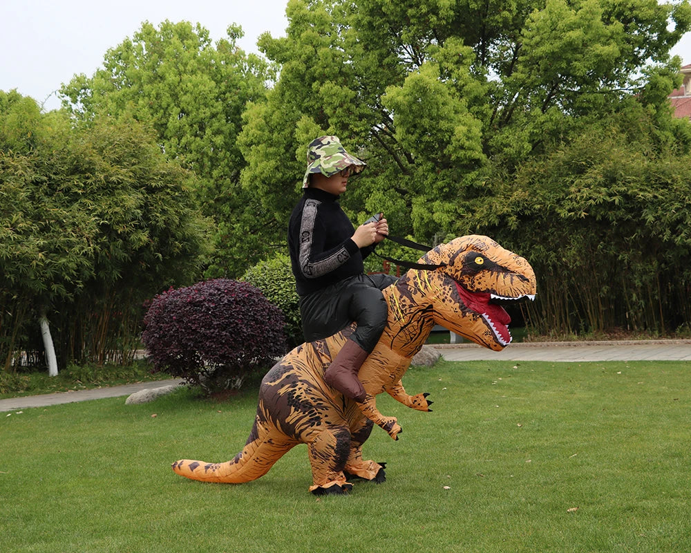 T-Rex Inflatable Halloween Cosplay Dinosaur Costume for Adults Men Women Carnival Party 2026