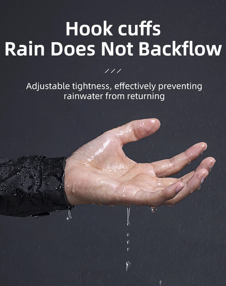 Chaqueta impermeable para ciclismo de hombre - con capucha, nylon, para lluvia