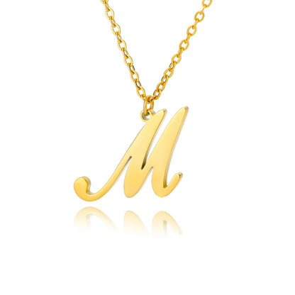 Personalisierte Gold-Initialen-Halskette - Elegantes minimalistisches Geschenk für Frauen, Hochzeiten & Jubiläen