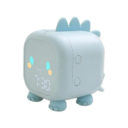 Kids Alarm Clock Dinosaur LED Clock With Temperature Display Voice Control Sleep Trainer Back to School 2025 Cute Gift