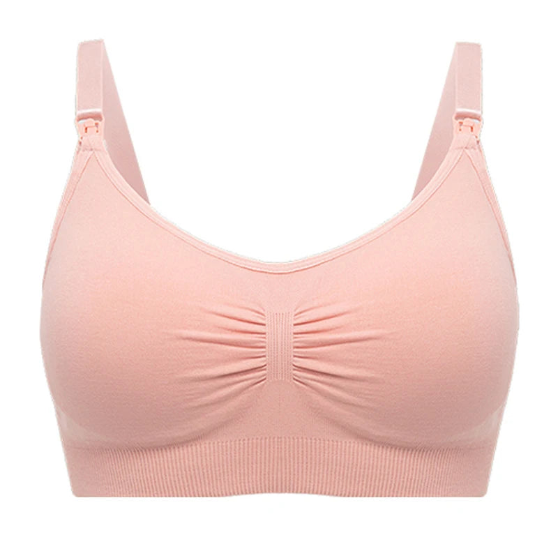 Breathable women's nursing bra – seamless wire-free maternity, nylon, all seasons