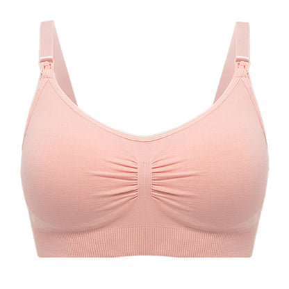 Breathable women's nursing bra – seamless wire-free maternity, nylon, all seasons