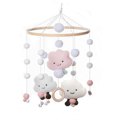 Baby Crib Mobile Wooden Nursery Newborn Sensory Toys
