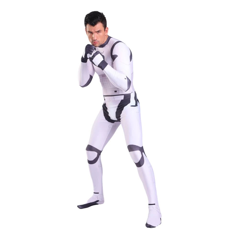 Star Wars Imperial Stormtrooper Zentai Jumpsuit Cosplay Costume for Men Boys Adults Halloween 2026