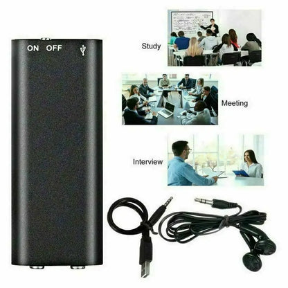 Sprachrekorder Ultra Dünn Mini Digital Diktiergerät Kompakt