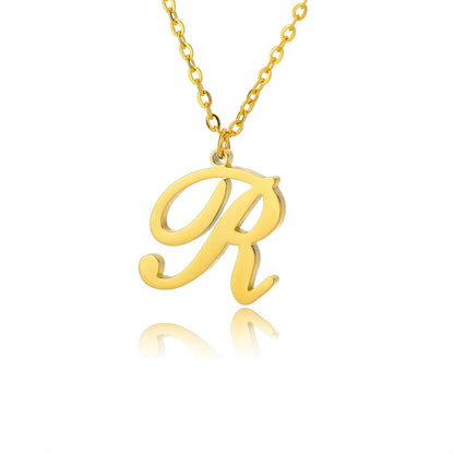 Personalisierte Gold-Initialen-Halskette - Elegantes minimalistisches Geschenk für Frauen, Hochzeiten & Jubiläen