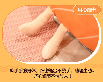 Coussin en peluche saumon Coussin alimentaire réaliste Cadeau confortable