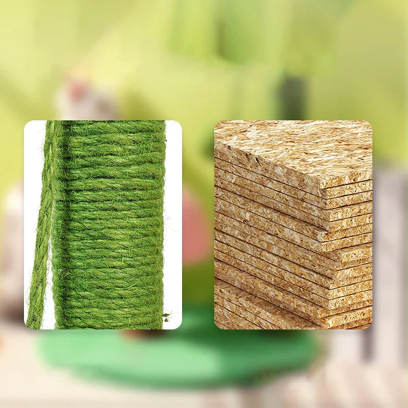 Albero per Gatti Stile Cactus Torre in Sisal Tre Piani Tiragraffi Condo per Gatti Autunno 2025 Posti Accoglienti Regalo
