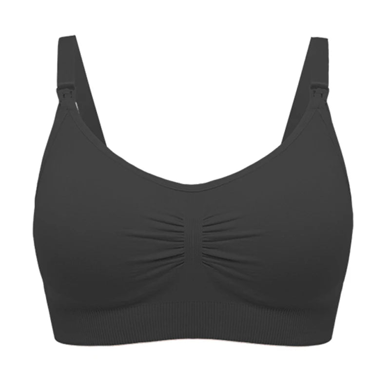 Breathable women's nursing bra – seamless wire-free maternity, nylon, all seasons