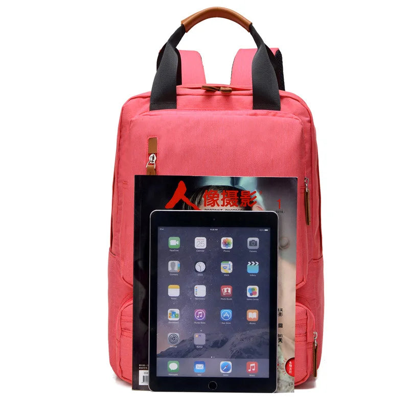 Zaino da laptop in tela 20-35L grande capacità zaino da viaggio scuola zaino per il ritorno a scuola 2025 organizzato resistente all'acqua