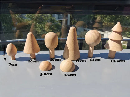 Wooden Building Blocks Pastel Nordic Stacking Play Set Fall 2025 Eco Friendly Imaginative Play Gift