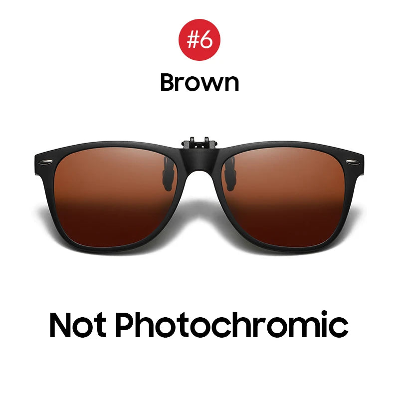 Photochromic Sunglasses Flip-Up Clip-On Polarized Lenses for Driving Summer 2026 Trend Gift Idea