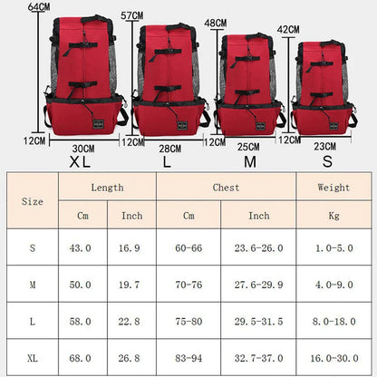 Hundeträger-Rucksack Atmungsaktiv Freihändiger Haustierträger Rucksack Herbst 2025 Outdoor Reise Komfort Kleine Hunde