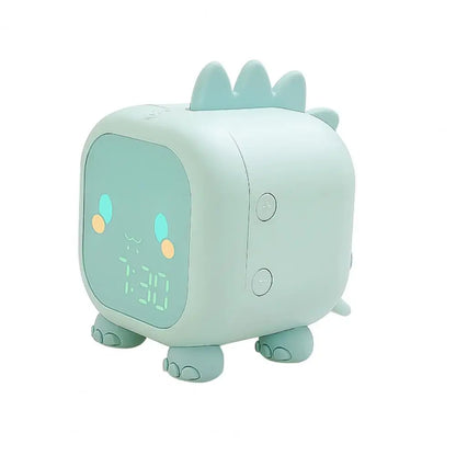 Kids Alarm Clock Dinosaur LED Clock With Temperature Display Voice Control Sleep Trainer Back to School 2025 Cute Gift