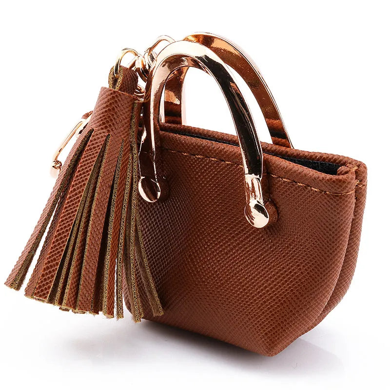 1+1 Gratis Birkin Inspiriertes Mini Handtasche - PU Leder Münzbeutel Charm Schlüsselanhänger