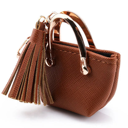 1+1 Gratis Birkin Inspiriertes Mini Handtasche - PU Leder Münzbeutel Charm Schlüsselanhänger