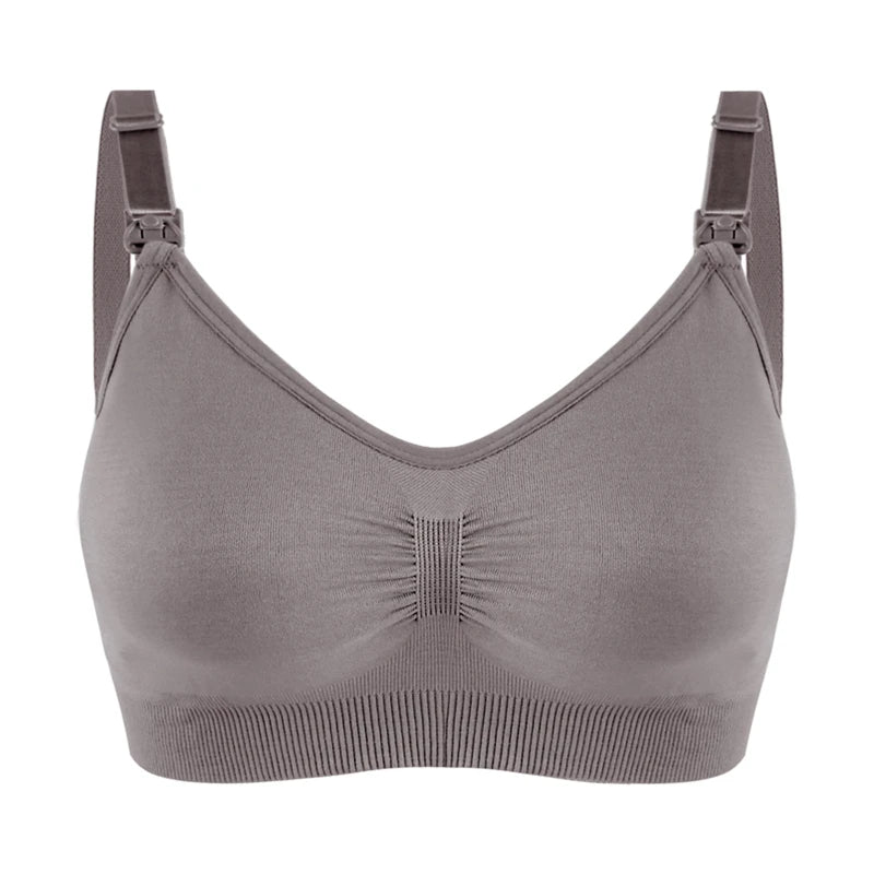 Breathable women's nursing bra – seamless wire-free maternity, nylon, all seasons