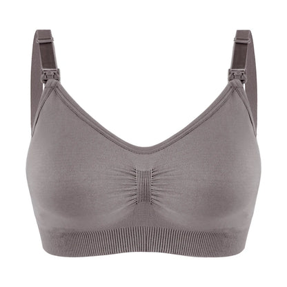 Breathable women's nursing bra – seamless wire-free maternity, nylon, all seasons